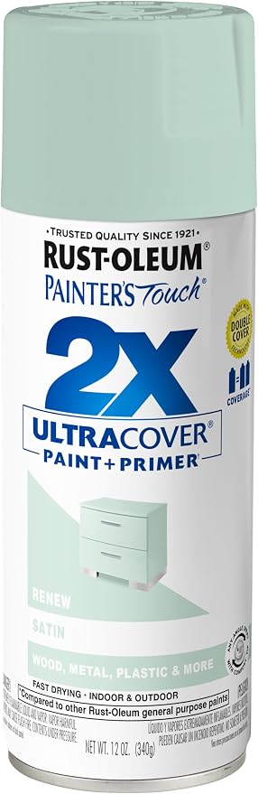 Rust-Oleum Painter's Touch 2X Ultra Cover Spray Paint, Satin Renew | Indoor and by Rust-Oleum