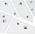 5 Pcs Quilting Rulers and Templates Plexiglass by Naturahand