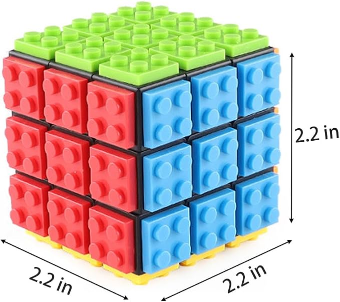 AMAZA 3x3 Speed Cube Stress Relief Fidget Toys Black 3x3x3 Magic Cube Puzzles - Image 6