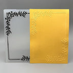 3D Plastic Embossing Folder TemplateFloral Vine Border Texture 5x7 Inch - Image 8