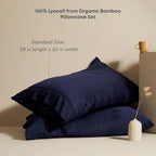 ettitude 100% Lyocell Organic King Pillowcase Set – Silky, Breathable, - Image 3