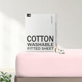 FreshCulture Pure Cotton Fitted Sheets Twin Size, 300 Thread Count Percale by FreshCulture