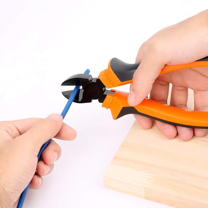 BOENFU Wire Cutters Heavy Duty Side Cutters 7.5 Inches CRV Steel, Comfort Grip - Image 2