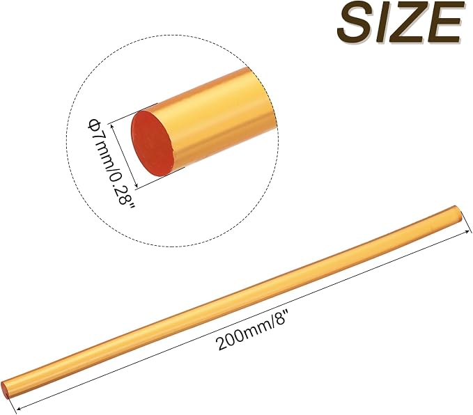 uxcell 30pcs 7mm x 200mm Mini Hot Glue Sticks - Image 2