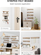 Fluxynara Cork Board Alternative Felt Strip Board 8-Pack 13"x2", Office Pin - Image 6