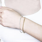 Exway 10 Pcs Snake Charm Bracelet Chain 6.5 Inch Gold and Silver Charm Bracelet - Image 7