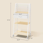 Homsorout 3 Tier Rolling Cart - Image 2