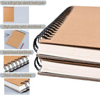 Sketch Book Pad, Drawing Paper 9" x 12" Spiral Bound, Durable Acid Free - Image 3