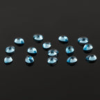 CRYSTALIS Natural London Blue Topaz Cabochons Gemstone Loose Pears Wholesale - Image 4