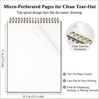 Fuxi Sketchbook 8.5x11, 100 Sheets Hard Cover Sketch Book 8.5" x 11", 68 - Image 4
