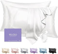 100% Silk Pillow Cases 2 Pack Standard Size Mulberry Silk Pillowcase Set of 2 by WLOSJ