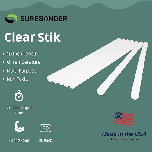 Surebonder Full Size Hot Glue Sticks Long, 10-Inch x 0.43-Inch - Image 3