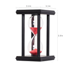 BELLAWARE Hourglass Timer with Red Sand, 15 Minute Wooden Sand Timer | Creative - Image 5