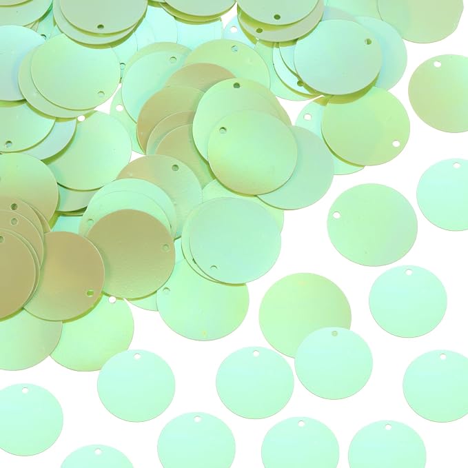 MECCANIXITY 700 Pcs Flat Round Sequins 15mm/0.6 Inch Loose Paillettes Craft by MECCANIXITY