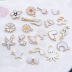 WOCRAFT 40pcs 20 pairs Assorted Enamel Bracelet Charms - Image 2