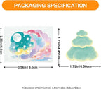 50Pcs Weather Stickers Transparent Aesthetic Cloud Stickers - Image 2