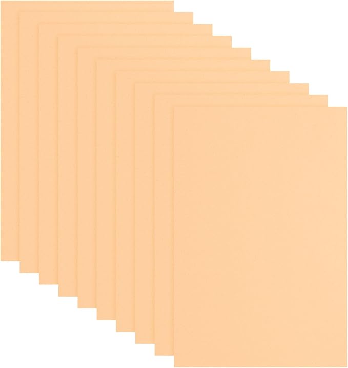 uxcell 10 Pcs Beige EVA A4 Foam Sheets Crafts, 12 x 8 Inch Foam Paper by uxcell
