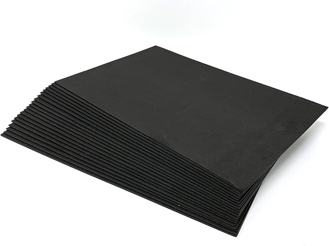 Allgala 20 Pack Self-Adhesive EVA Foam Paper 8x12 Inch Sheets-Black-CF85410 - Image 6