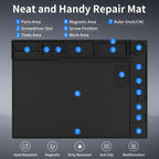 STREBITO Soldering Mat Large, Repair Mat Heat Resistant 932°F, Silicone Work - Image 5