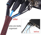 Alex Tech 25ft - 1 inch Cord Protector Wire Loom Tubing Cable Sleeve Split - Image 5