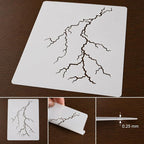 Lightning Bolt Stencil | Reusable Nature Street Art Inspirational Graffiti - Image 8