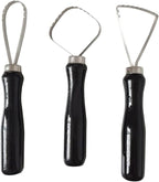 3pcs Sculpture Scraper Knife Carved Sludge Shaper Ceramic Pottery Clay Trimming by Glamorway