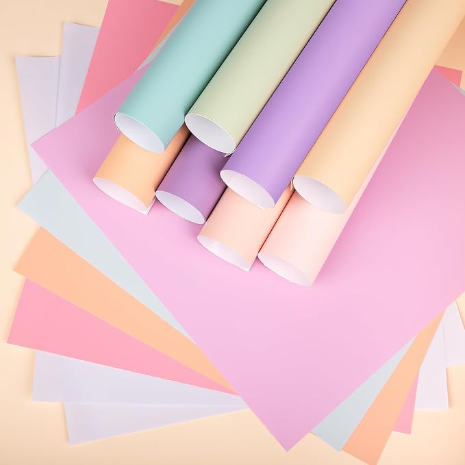 VINYL FROG Pastel Adhesive Vinyl Bundle -14 Sheets 12 Boho Permanent Vinyl +2 - Image 7