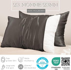 PROMEED Grey Silk Pillowcase King Size - Image 2