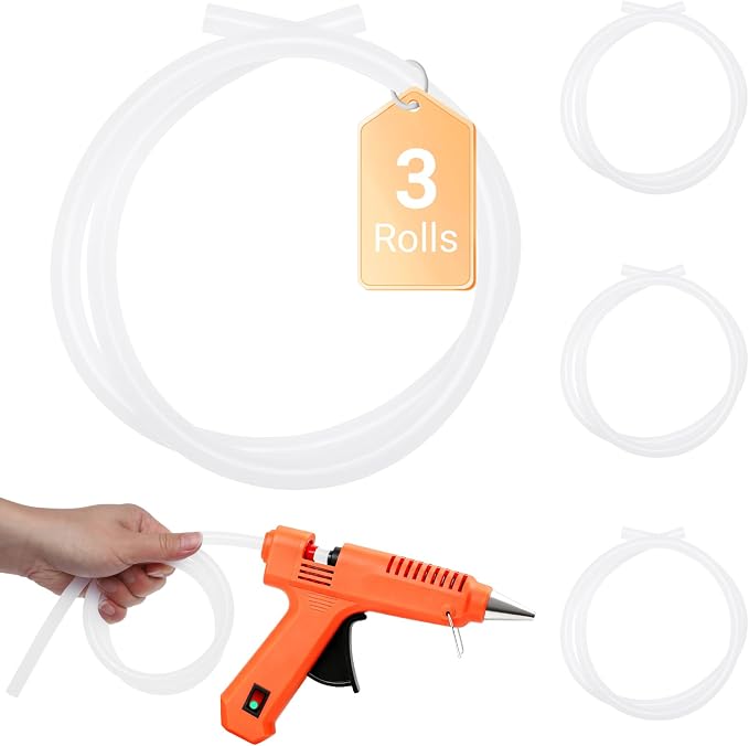 3 Pack Long Hot Glue Stick Rolls by ENPOINT