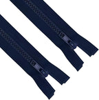 ANPURZII 2PCS #5 33 Inch Deep Navy Blue Separating Jacket Zippers by Unknown