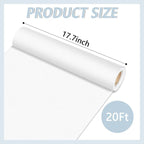 Qyeahkj White Bulletin Board Paper Roll White Bulletin Board Background Paper - Image 2