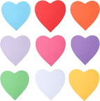 90 Pieces Heart Cutouts Paper Hearts Heart Shape Cards 5.5 Inches Large by YIXAXKAO