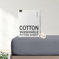 FreshCulture Pure Cotton Fitted Sheets Full Size, 300 Thread Count Percale by FreshCulture