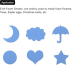 MECCANIXITY EVA Foam Sheets Grey Blue 19.7 Inch x 17.7 Inch 0.8mm Thick Crafts - Image 6