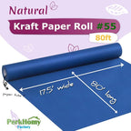 PerkHomy Blue Kraft Paper Roll 17.5" x 960" - Image 2
