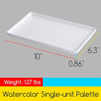 MEEDEN Ceramic Tray Palette, Ceramic Artist Paint Palette, Porcelain Mixing Tray - Image 2