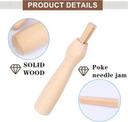 10 PCS Wooden Poking Felting Needle Pen Needle Felting Tools Punch Needle - Image 4