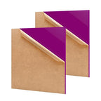 2 Pack 12'' x 12'' Opaque Purple Acrylic Sheet, 3mm Thick Acrylic Plastic Sheet by Unknown