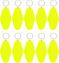 10pcs Blank Hotel Keychains Bulk Vintage Motel Keychain Vinyl Keychains Gold by Nwsrayu