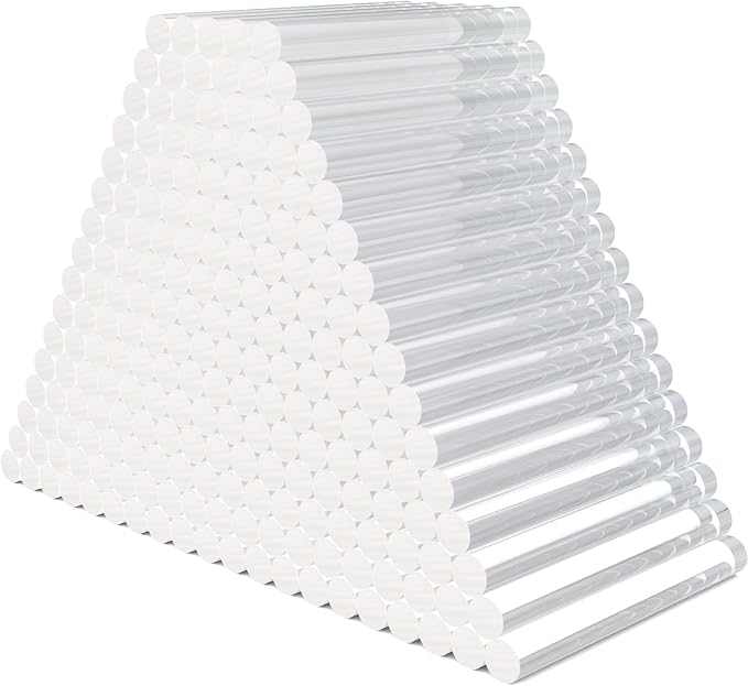 200 Pack Crystal Clear Hot Glue Sticks by ENPOINT