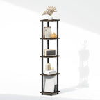 Furinno Turn-N-Tube Storage Shelves, 5-Tier Book Shelf, Corner Shelf, Toolless - Image 6