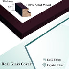 RPJC 3.5x5 inch Picture Frame Made of Solid Wood High Definition Glass - Image 7