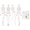 Update 4PCS Fashion Drawing Ruler, French Curve Ruler Sewing Humanoid Patterns by EXTCCT