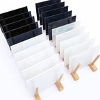 LITMIND 24 Sheets Stained Glass Variety Pack – Black & White Series 6 x 4 Inch by LITMIND