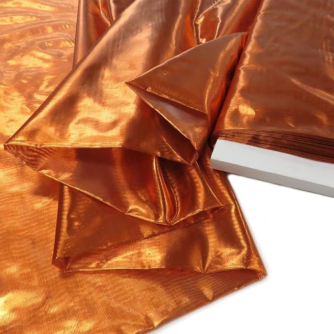Valentina Textile inc Nylon Metallic Tissue Lame Fabric by VALENTINATEXTILEINC