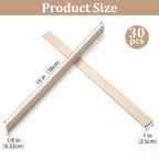 Wooden Dowels for Crafts, Wood Trim Planks Wood Strips Slats for Wall 1/8" × 1" - Image 3