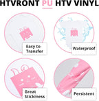 HTVRONT Baby Pink HTV Heat Transfer Vinyl: 11 Packs 12 x 10 Iron on Vinyl | - Image 6