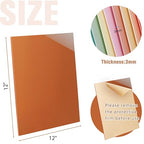 Macaron Pastel Acrylic Sheets 12x12-10 Pcs 1/8 Inch Thick, Dual Finish Matte & - Image 7