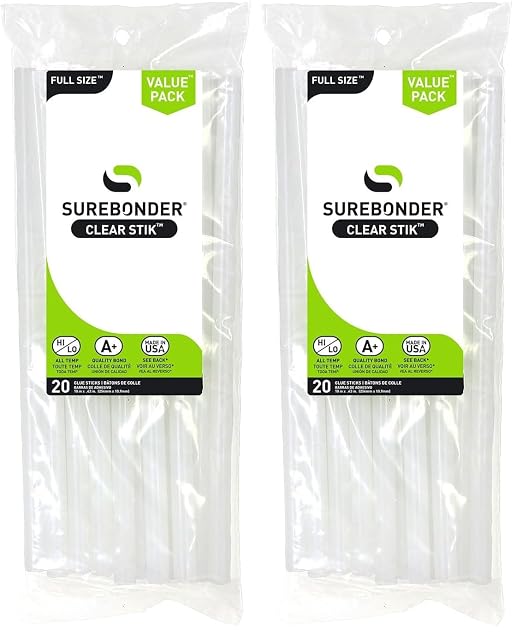Surebonder Made in The USA All Purpose Stick Glue Sticks-All Temperature-Clear by Surebonder