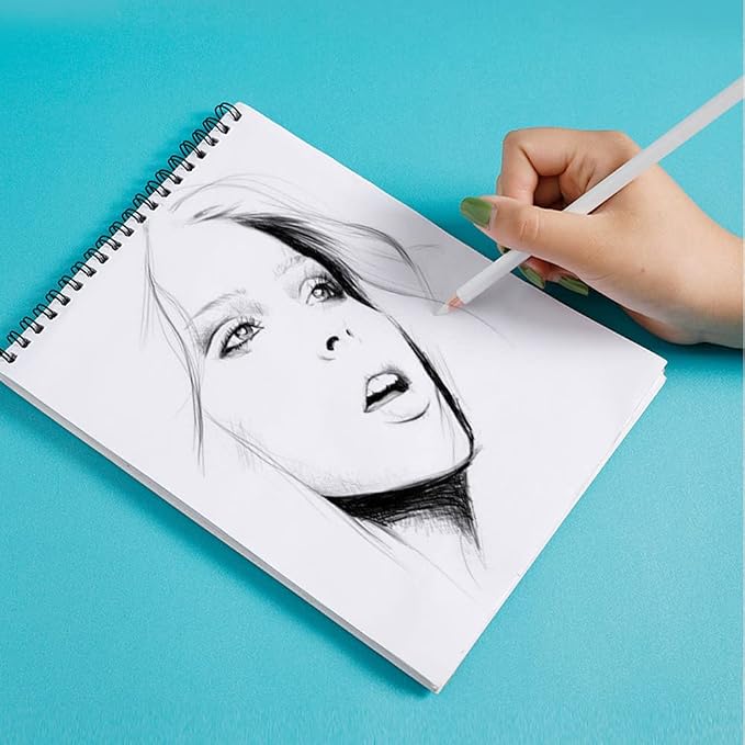 leuapl Eraser Pencils Set for Artists, Wooden Sketch Professional Highlight - Image 5